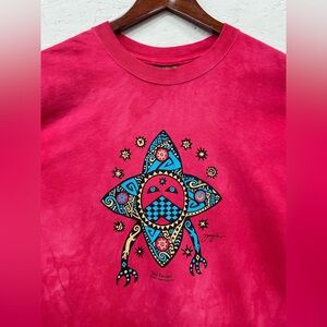 Vintage Y2K Dagoli “Star Dreamer” Tee, Size S, Pink and Blue
